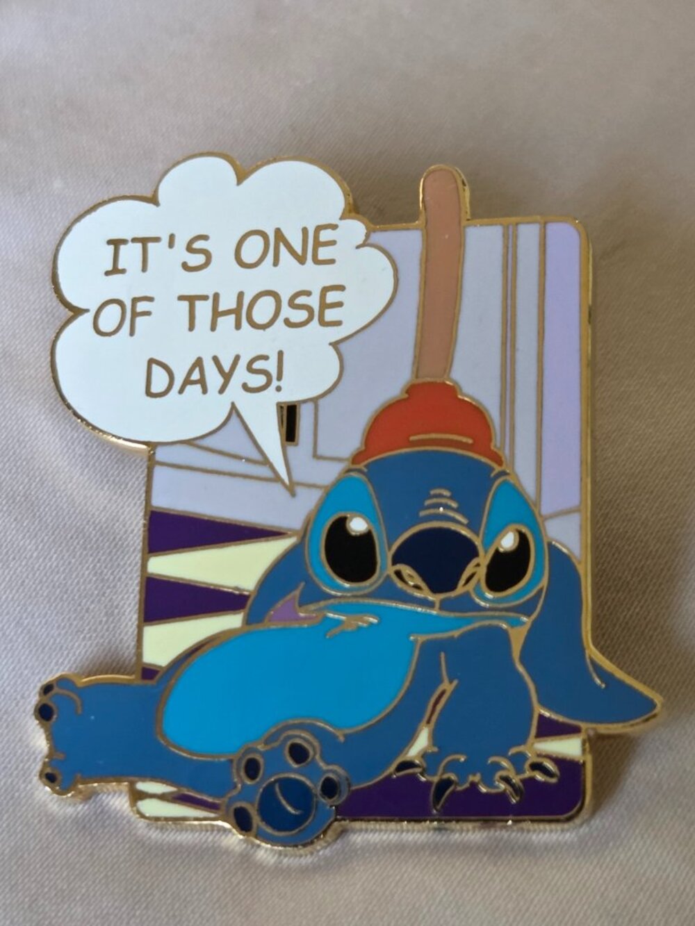Disney Stitch "It's One of Those Days!" Enamel Pin